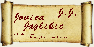 Jovica Jaglikić vizit kartica